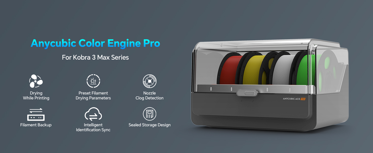 Amazon.com: Anycubic ACE Pro for Kobra 3 Max 3D Printer, Multi