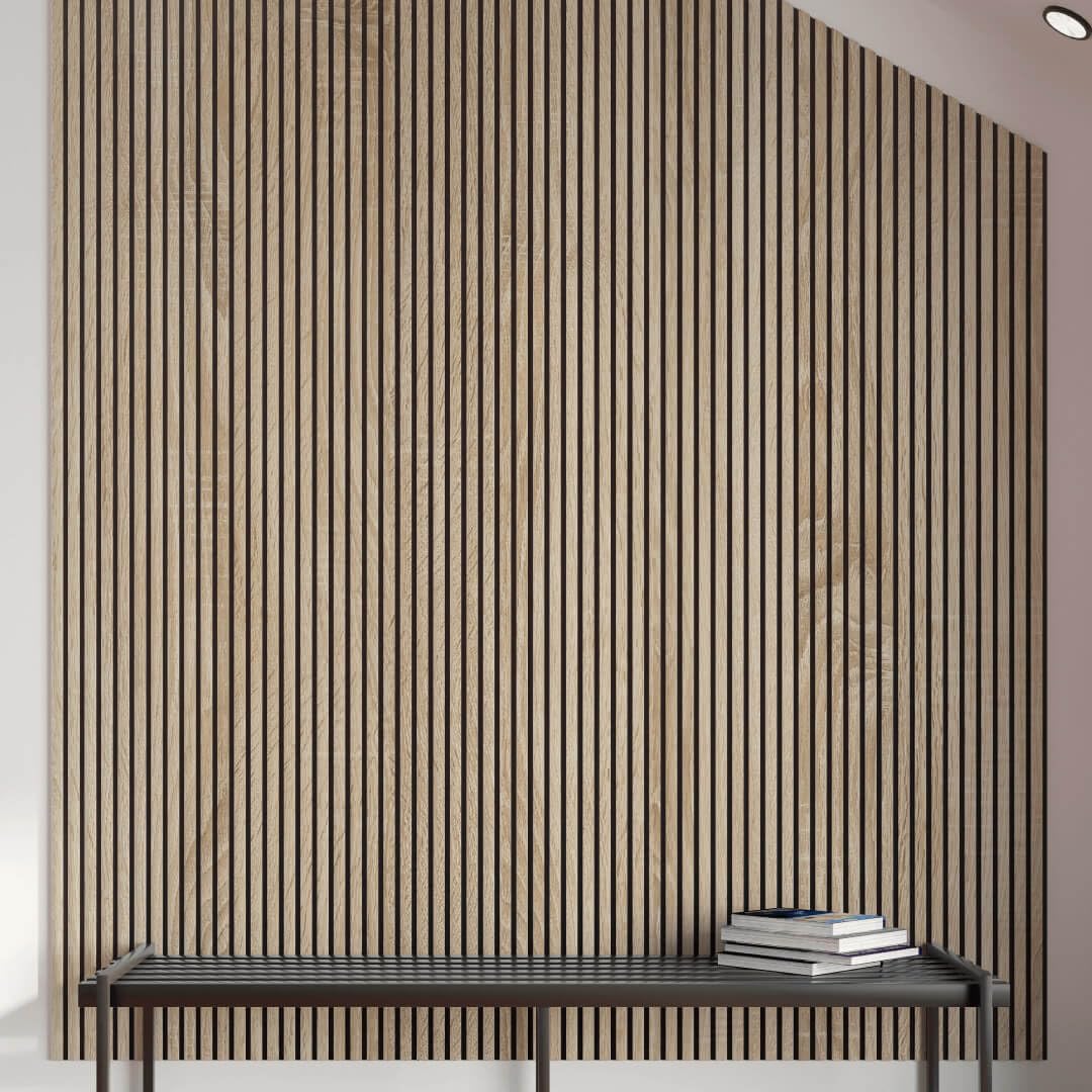 Panneaux muraux en MDF, acoustiques, pour décoration d’intérieur, tatouages muraux, pour mur en bois, revêtement en bois, matériau en 3D, 1 cm d'épaisseur, 1 pièce = 0,54 m²/90 x 60 x 1 cm