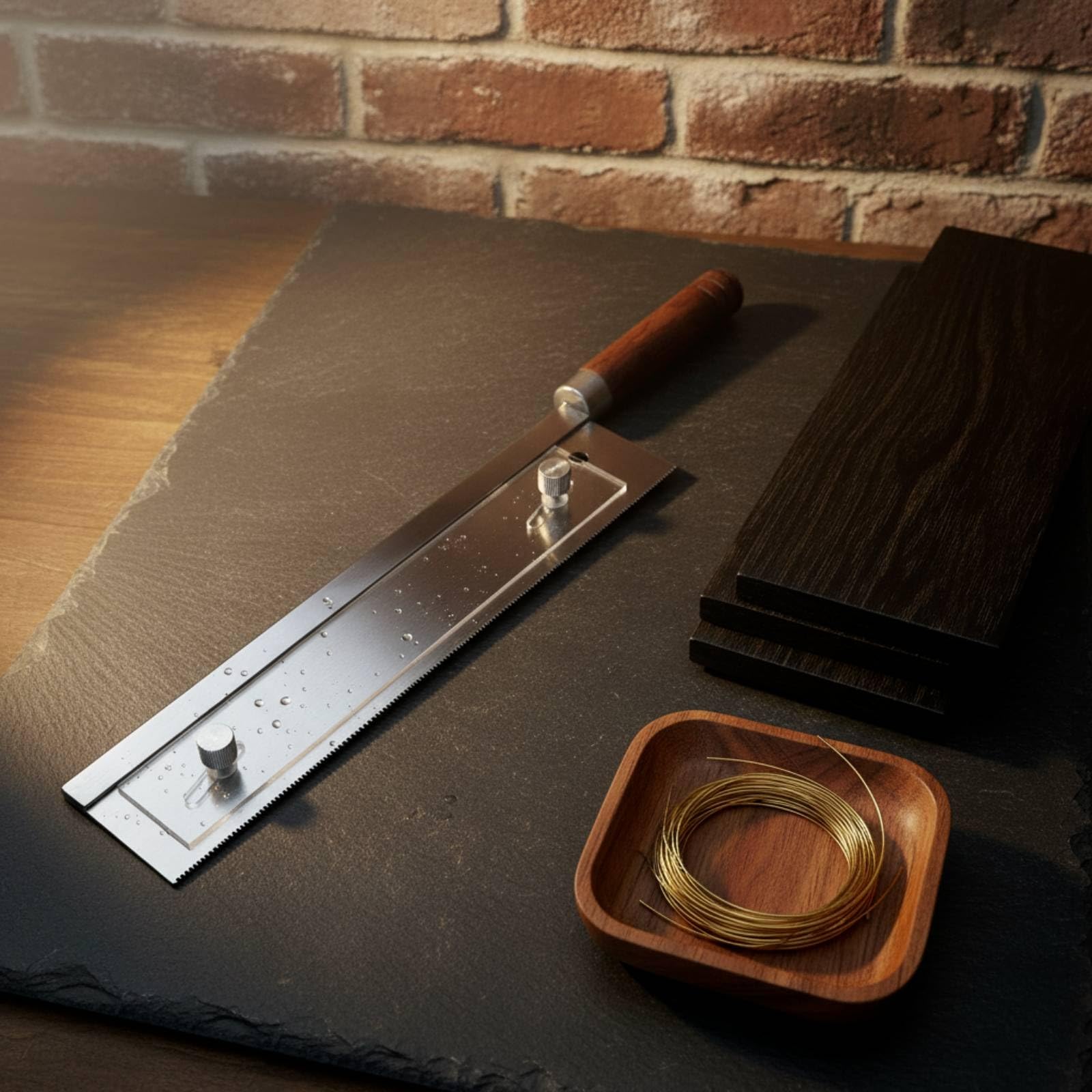 Seghetto da Traforo con Manico in Legno Regolabile Utensile da Taglio Sottile Utensile per Officina