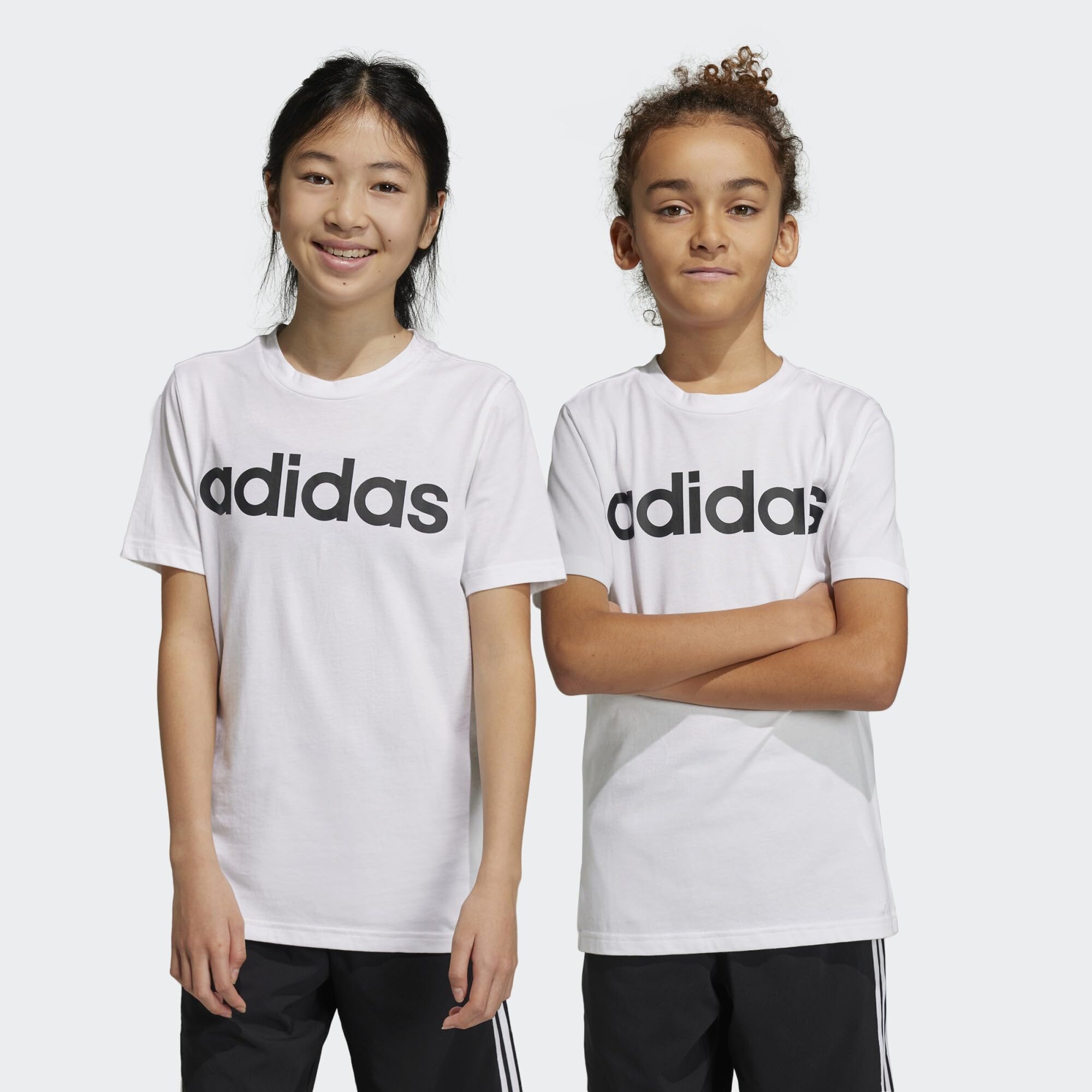 Adidas Essentials Linear Logo Cotton Tee Maglietta Unisex - Bambini e Ragazzi