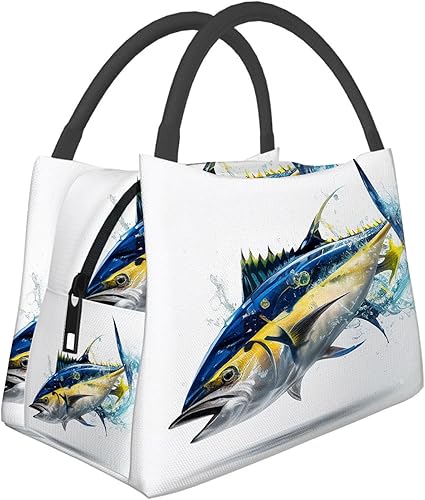 Miniatura 10 de Bolsa de almuerzo aislada con rosas rojas y girasoles, lonchera para mujer, para hombres, bolsa portátil para trabajo, picnic, viaje, 11 x 6.5 x 7