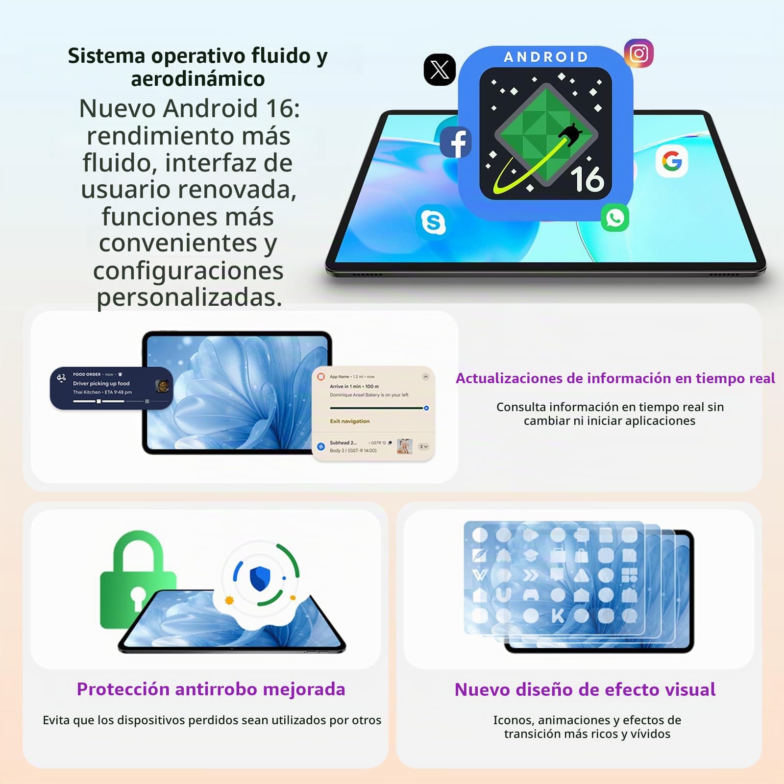 TECLAST P50T Tablet 11 Pulgadas Android 16 Tableta 90Hz, T7250 2GHz Octa-Core Gemini AI, 16GB RAM+128GB ROM+5TB TF, 8000mAh, 5G WiFi, Widevine L1, 13MP+5MP/GPS/3.5MM/BT5.2/OTG, Tablets con Lápiz, 2026