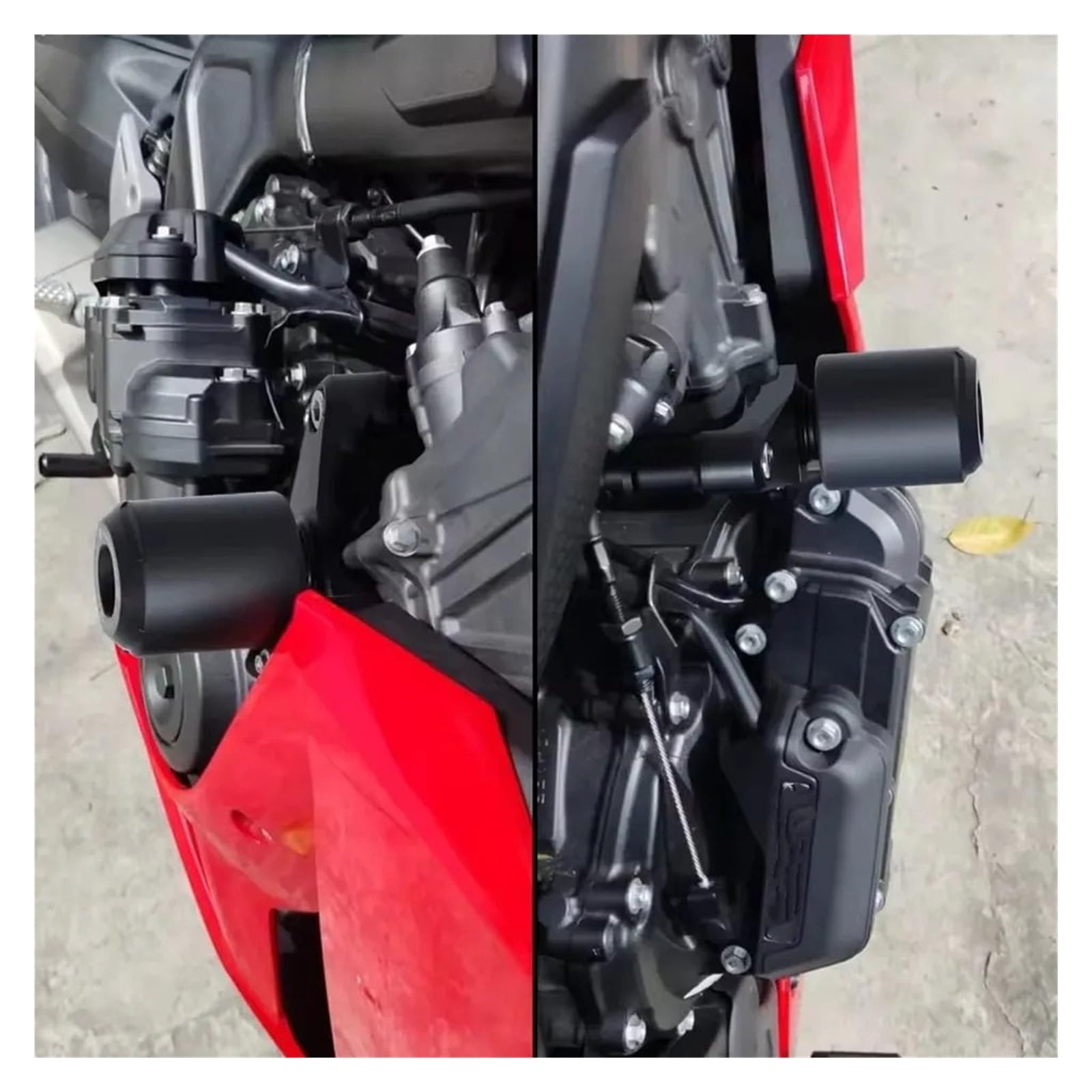 Topes Anticaida Compatible Con CBR650R CB650R 2024 2025 2026 Protector De Choque De Deslizadores De Marco Deslizadores de Marco protección(Electronic-clutch)