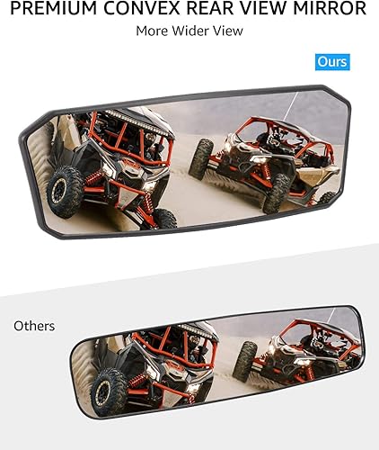 Miniatura 4 de Espejo retrovisor Maverick X3, espejo retrovisor panorámico A & UTV PRO con centro convexo compatible con Can Am Maverick X3 XRS XDS Max Turbo R RR