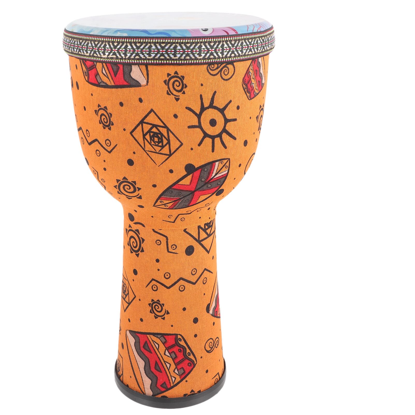 SUPVOX Djembe Drum 8 Inch African Drum Travel Djembe Hand Drum Circle Percussion Instrument for Beginners Musical Instruments, 165822WLF5V0X