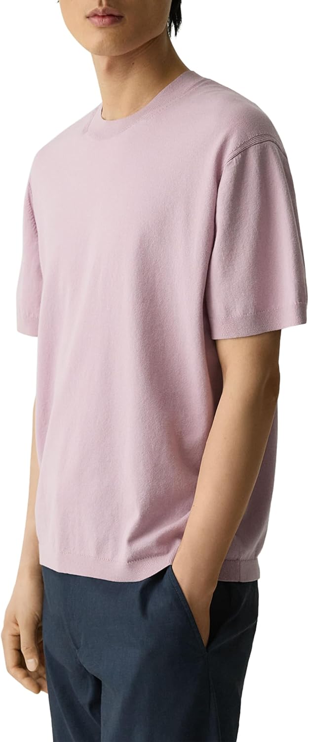 Theory Men's Relax Short Sleeve Crew Neck in Cotton Light Twist - Image 4