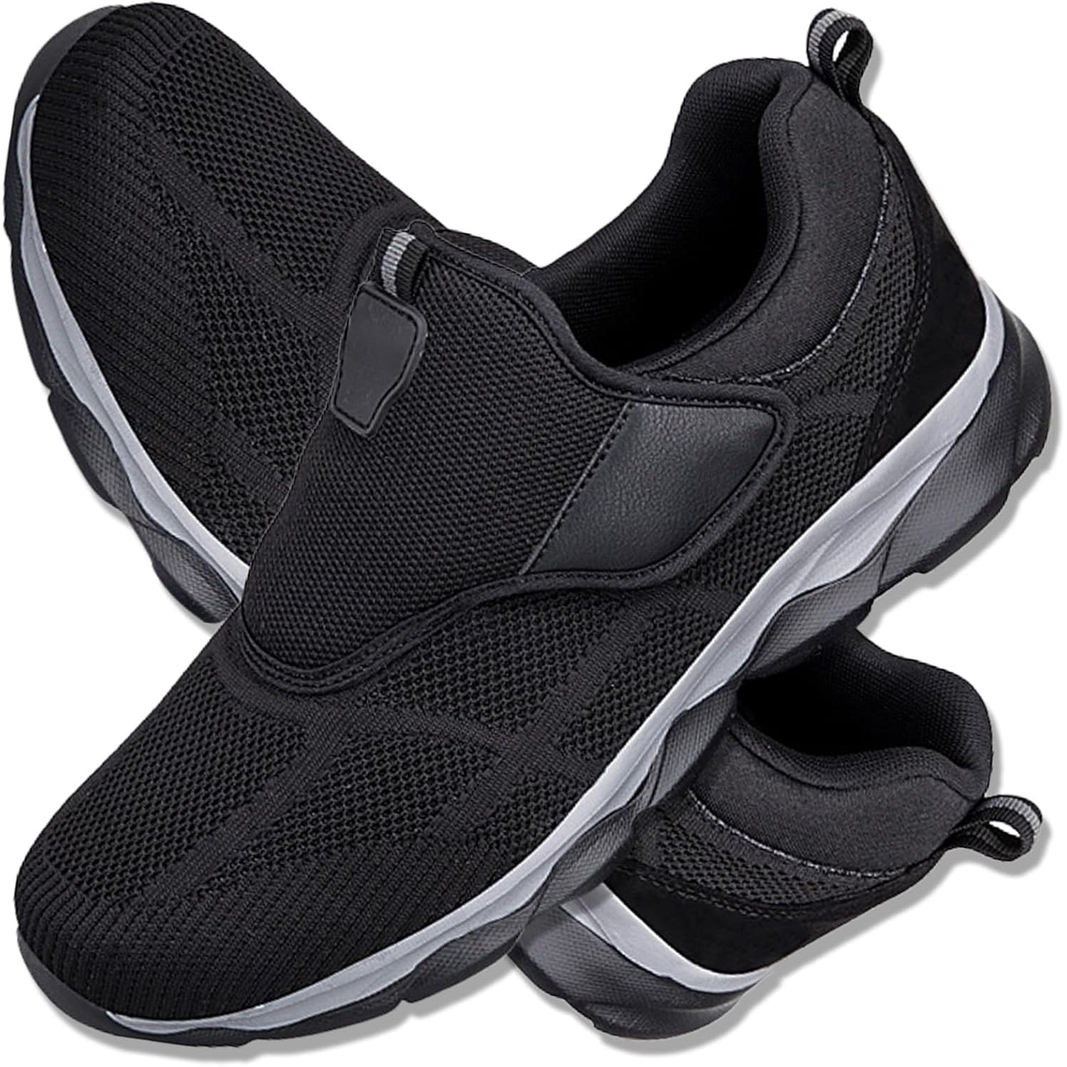 Calzado Ortopédico Y para Diabéticos De Ancho Especial Zapatillas para Caminar Fáciles De Poner Ajustables Y Antideslizantes Calzado Ortopédico para Correr Ideal para Pies Hinchados