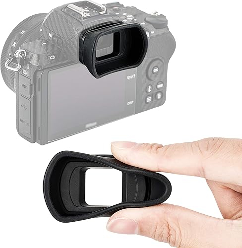 JJC KIWIFOTOS - Ojal ergonómico para cámara larga para Nikon Z50, Nikon Z50 Eye Cup, visor Z50, reemplaza a los ojos Nikon DK-30, silicona suave,