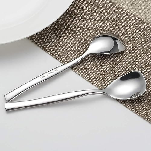 Miniatura 7 de Cucharas de helado de acero inoxidable de 12 piezas, cuchara de yogur