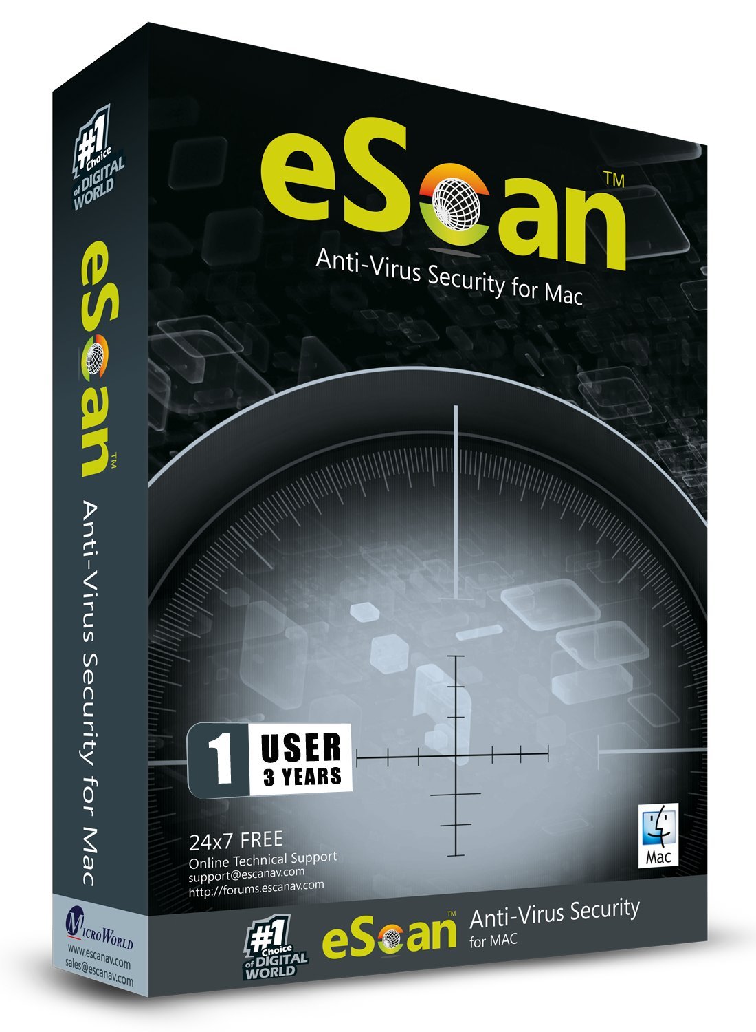 eScan Antivirus for Mac Antivirus for MacBook pro Internet Security Complete Protects Data from Key loggers Root Kit removal | 1 Device 3 Years|