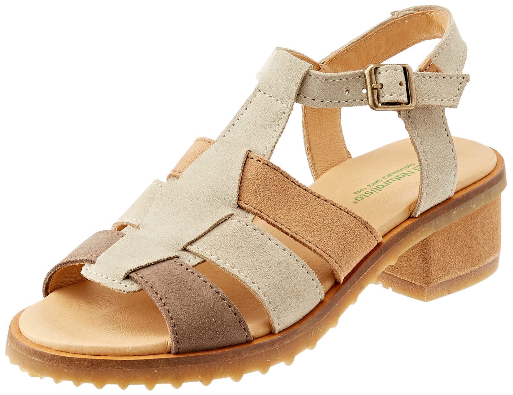 El Naturalista Sabal Women's Heeled Sandal, Multi Stone, 7/8 UK