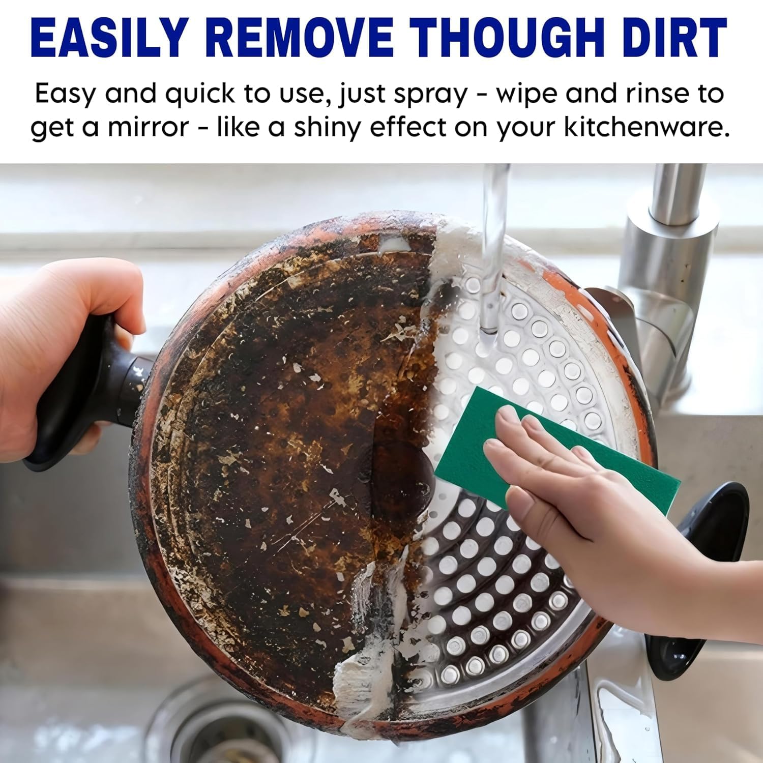 DUKAAN 500Ml Kitchen Cleaner Spray Oil & Grease Stain Remover For Gas Stove, Chimney BBQ Exhaust Fan Non-Flammable Nontoxic Magic Degreaser Liquid Spray for Grill & Home glow all surface cleaner spray - Image 7 thumbnail