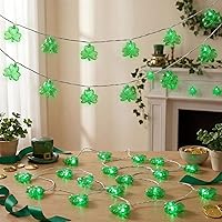 Vista 10 de Luces de corazón rojo de San Valentín de 8.5 pies con 10 luces brillantes en forma de corazón, decoraciones del día de San Valentín, luces