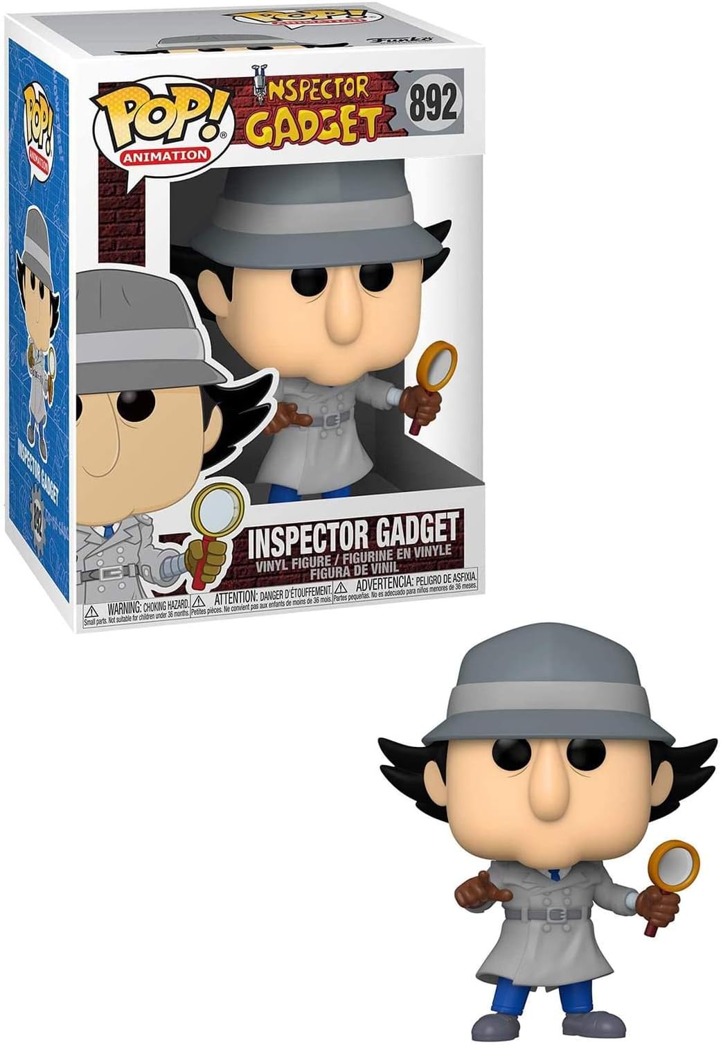 POP! Animation: Inspector Gadget - Inspector Gadget CHASE!! This POP! figure comes with a 1 in 6 chance of receiving the special addition alternative RARE chase version (Styles may vary) [Energy Class A]