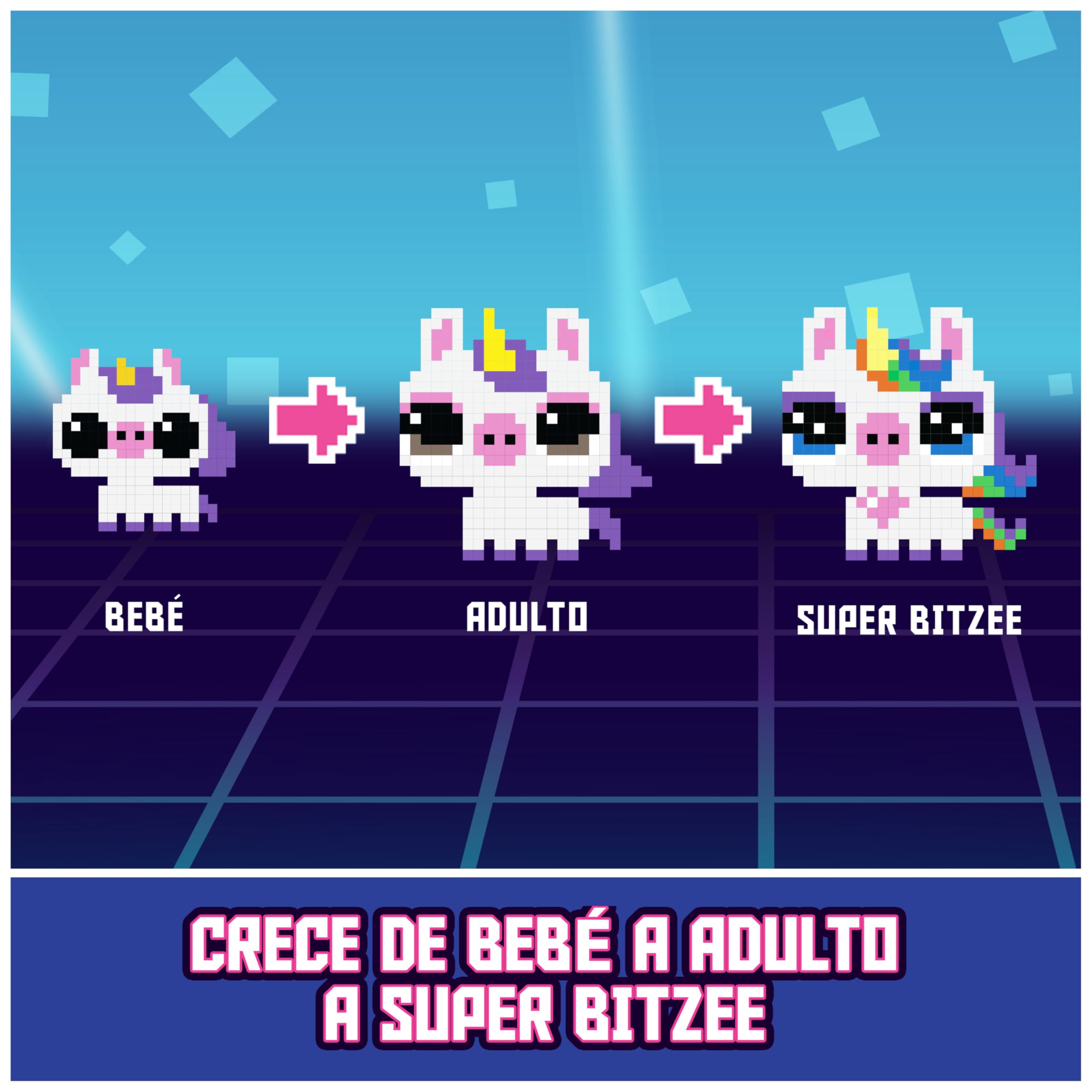 BIZTEE MAGICALS - Mascota Virtual con 20 Animales Mágicos en su Interior - Mascota Digital Que Reaccionan al Tacto - Juguetes Niños 5 Años + - Regalo Niño 5 Años +