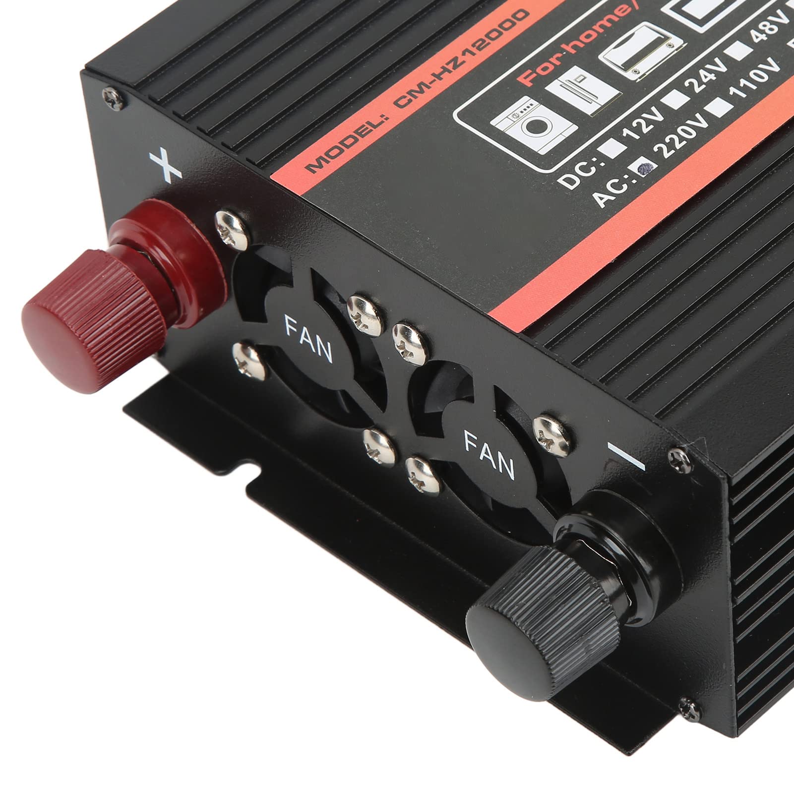 Protezione Intelligente Ad Alta Efficienza con Inverter a Onda Sinusoidale Pura da 2000 W per e Yacht in Lega di Alluminio 28x15x6,7 Cm (DC48V)