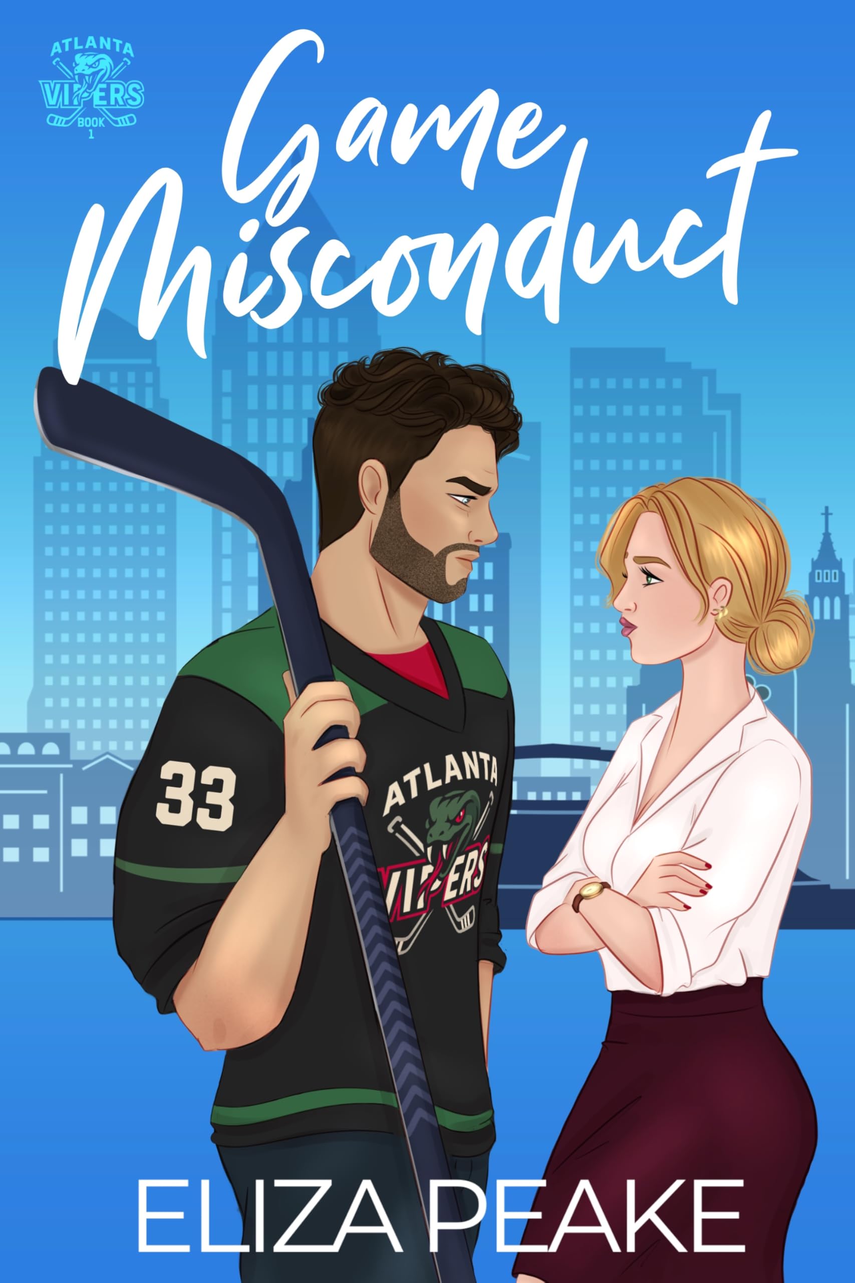 Game Misconduct: An age gap, grumpy-sunshine hockey romance (The Atlanta Vipers Series Book 1)