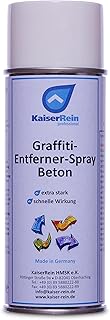 KaiserRein Graffiti-Entferner Spray Beton entfernt viele Lack- und Farbverschmutzungen von Beton und glatten Steinflächen, sowie Glas, Keramik, blankem Stahl usw.