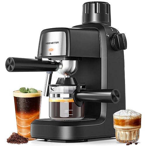 KEENSTAR 3.5Bar Espresso Machine 800W Compact 4-Cup