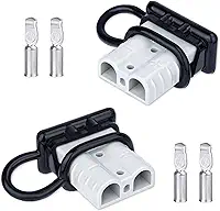 BFXM Kit De Conectores Anderson, 50 Amp, 12-36V, Conexão/Desconexão Rápida Baterias, Conectores Para Cabos De 6 A 12 Awg, Para Carros, Motos, Quadriciclos, Guinchos, Elevadores, Motores E Mais, Sb50