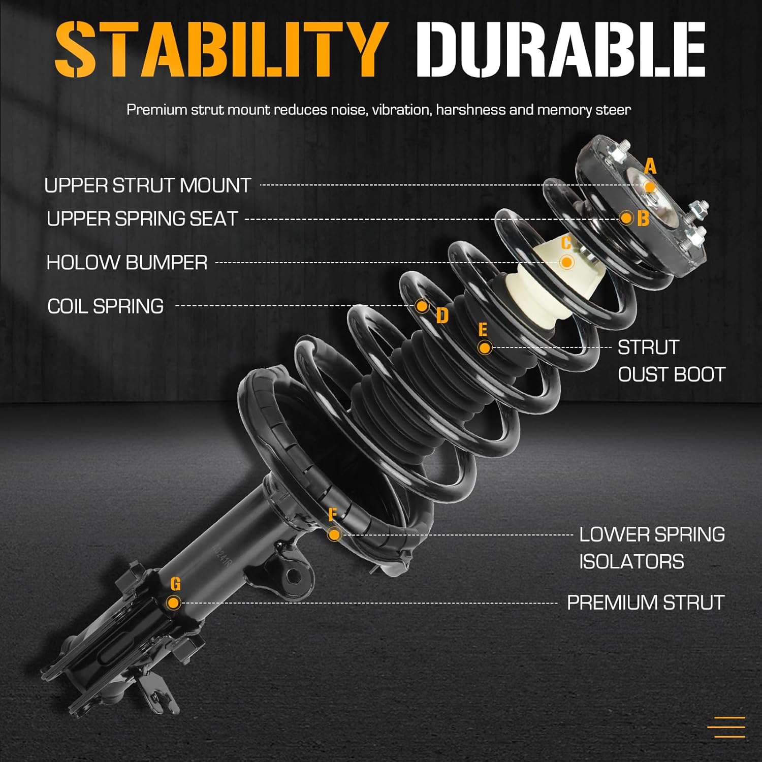 Rear Complete Struts Shock Absorbers with with Coil Spring for Hyundai Tucson 2005-2009, for Kia Sportage 2005-2010, 172221 172222