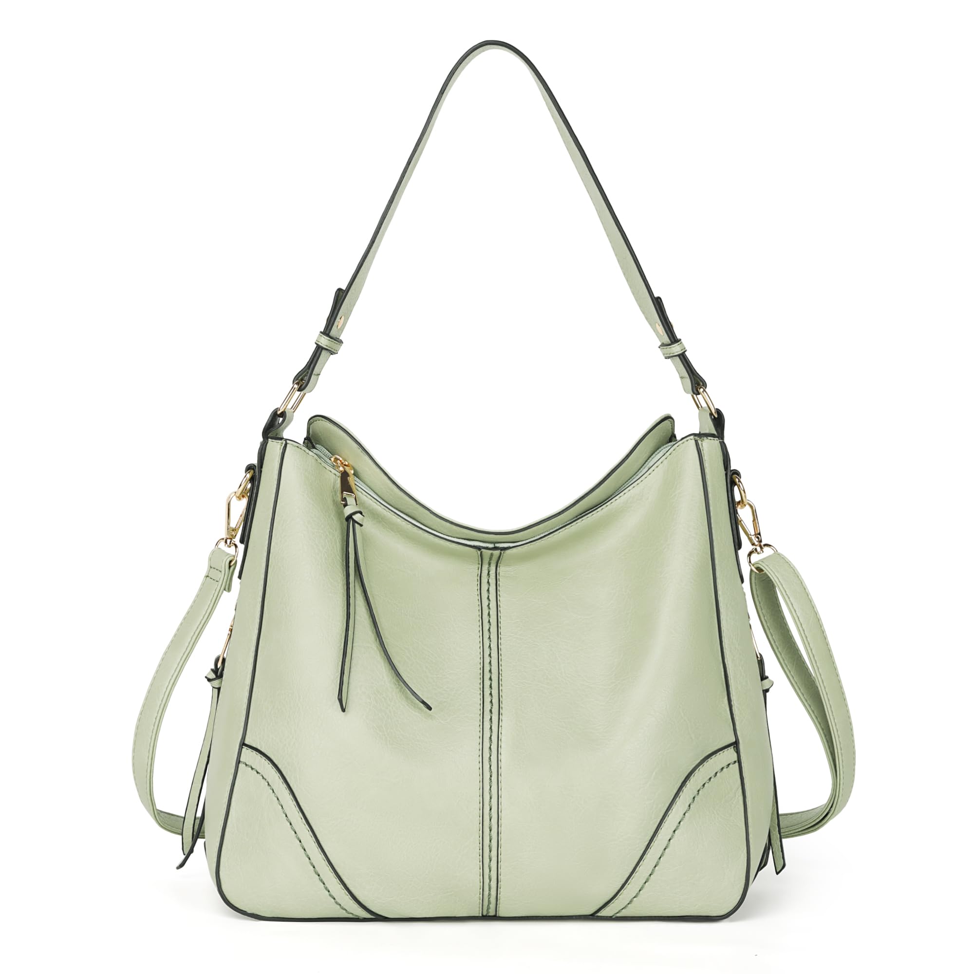 TANTOMI Hobo Crossbody Bags for Women Vegan Leather Purses and Handbags Bucket Bags Ladies Shoulder Purses for Everyday