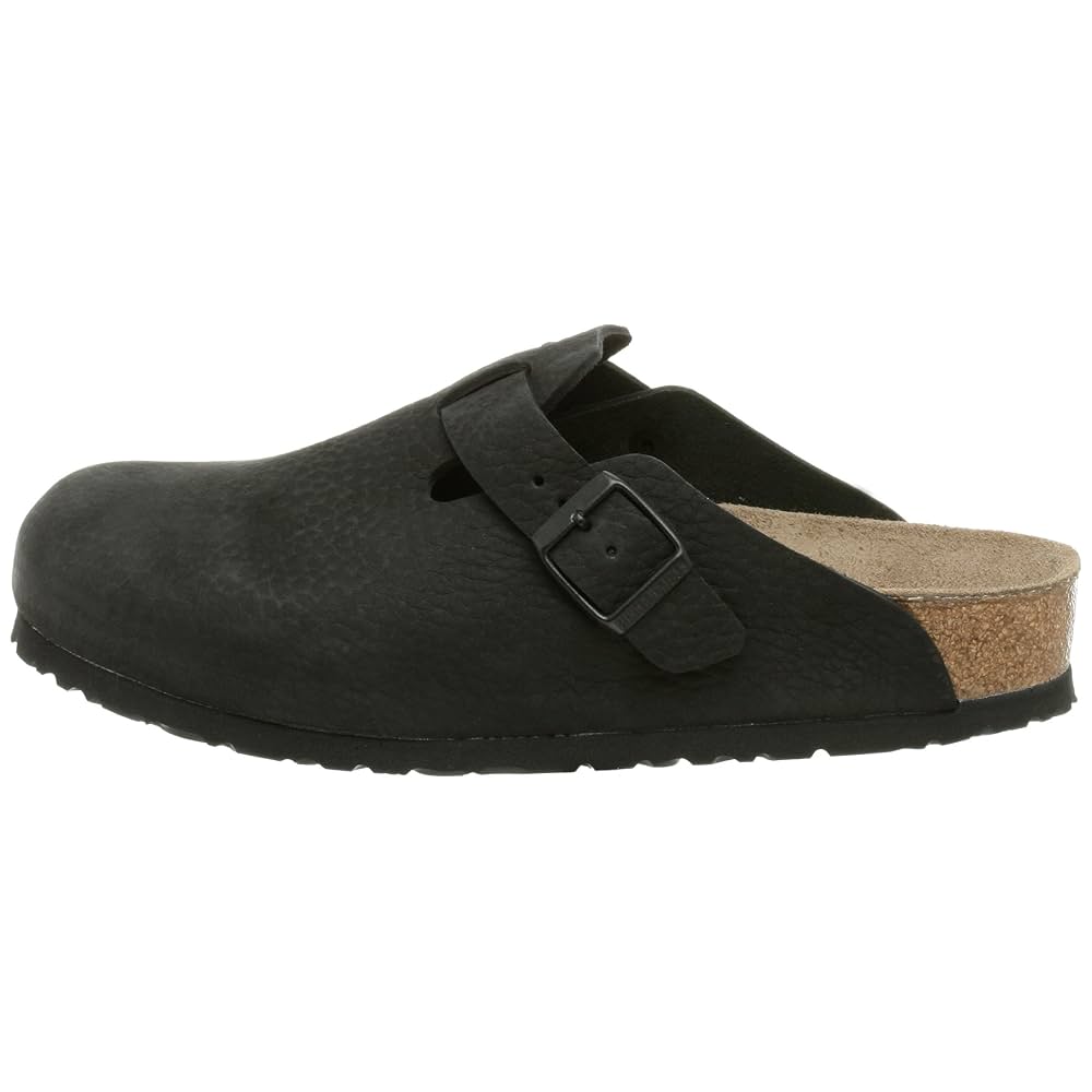靴 BIRKENSTOCK Boston Black 26cm EU40 Boston Chunky Suede Leather in Color Black/Black