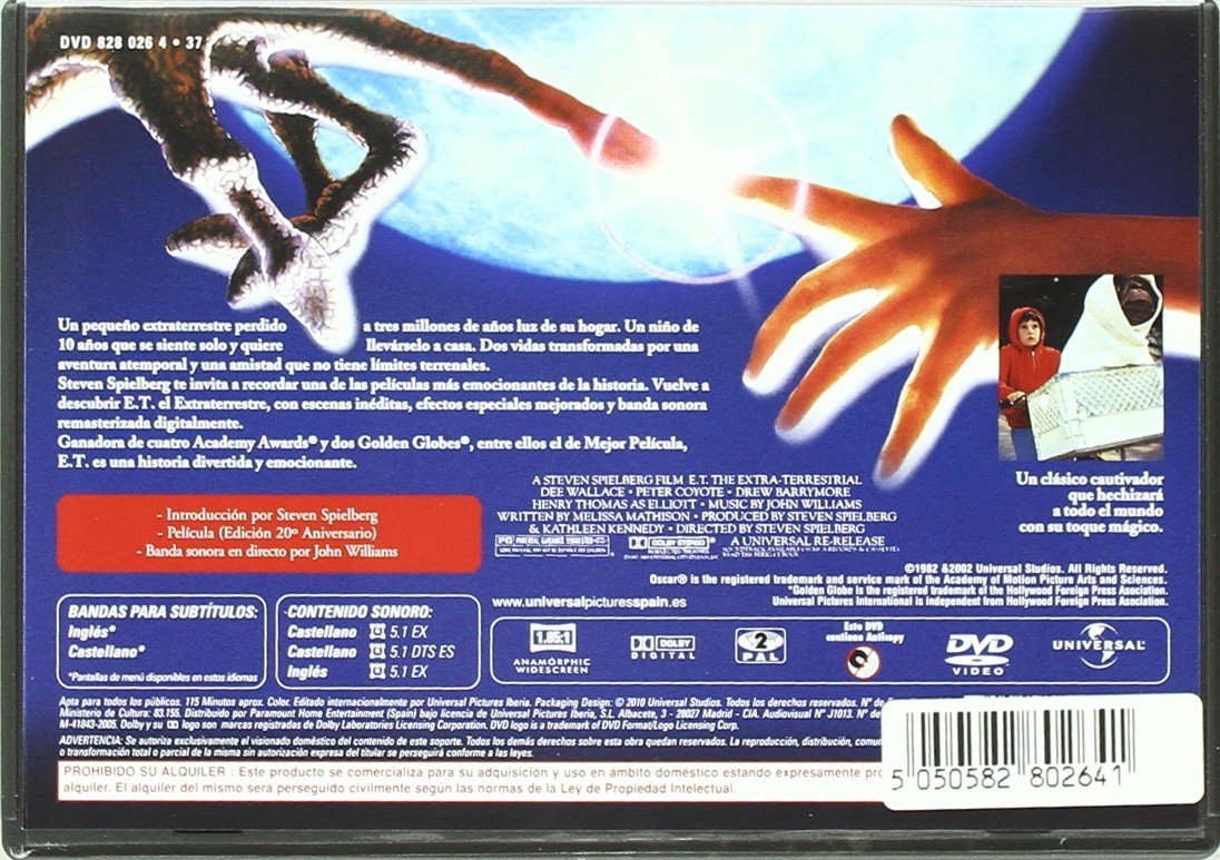 E.T. El Extraterrerestre (Ed. Horizontal) (Import Dvd) (2011) Henry Thomas; De