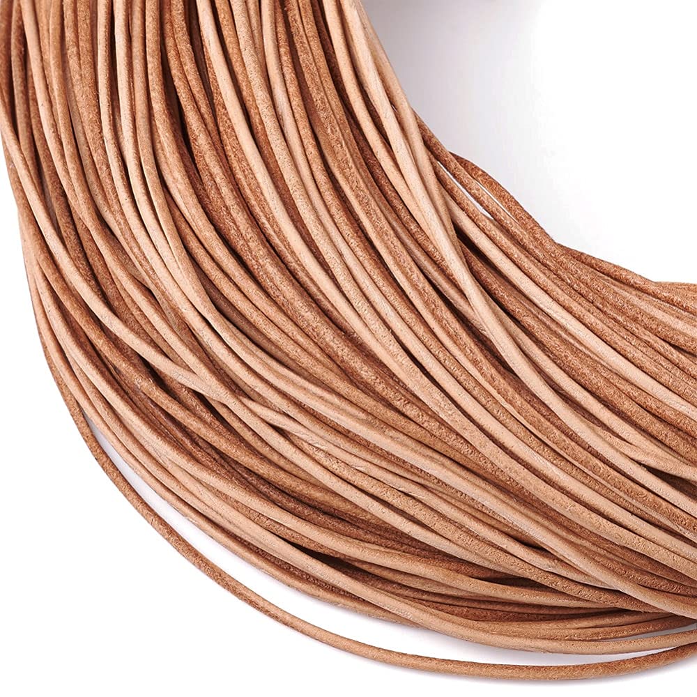 100 m/wiązka 1 mm 1,5 mm 2 mm skóra bydlęca sznurek pleciony do produkcji biżuterii materiały strunowe