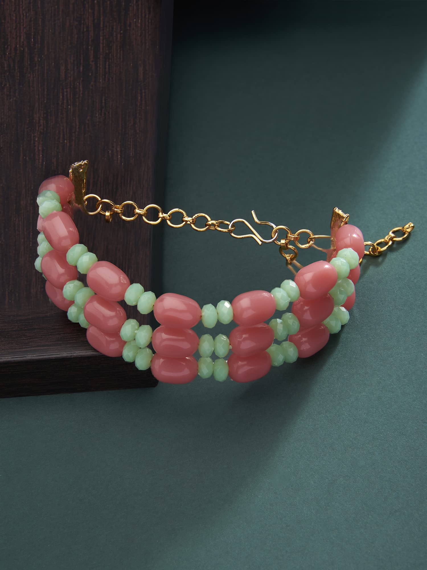 Multistrand Beaded Bracelet for Women, Colorful