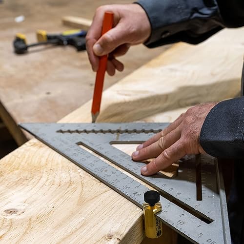 Miniatura 6 de Clarke Brothers Medidor de banda de rodadura de 2 piezas para marcos convencionales cuadrados o cuadrados de carpintería  Juego de medidores de