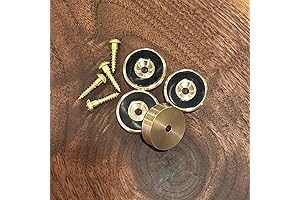 Brass Cutting Board Feet with Non-Slip Pads (Set of 4)