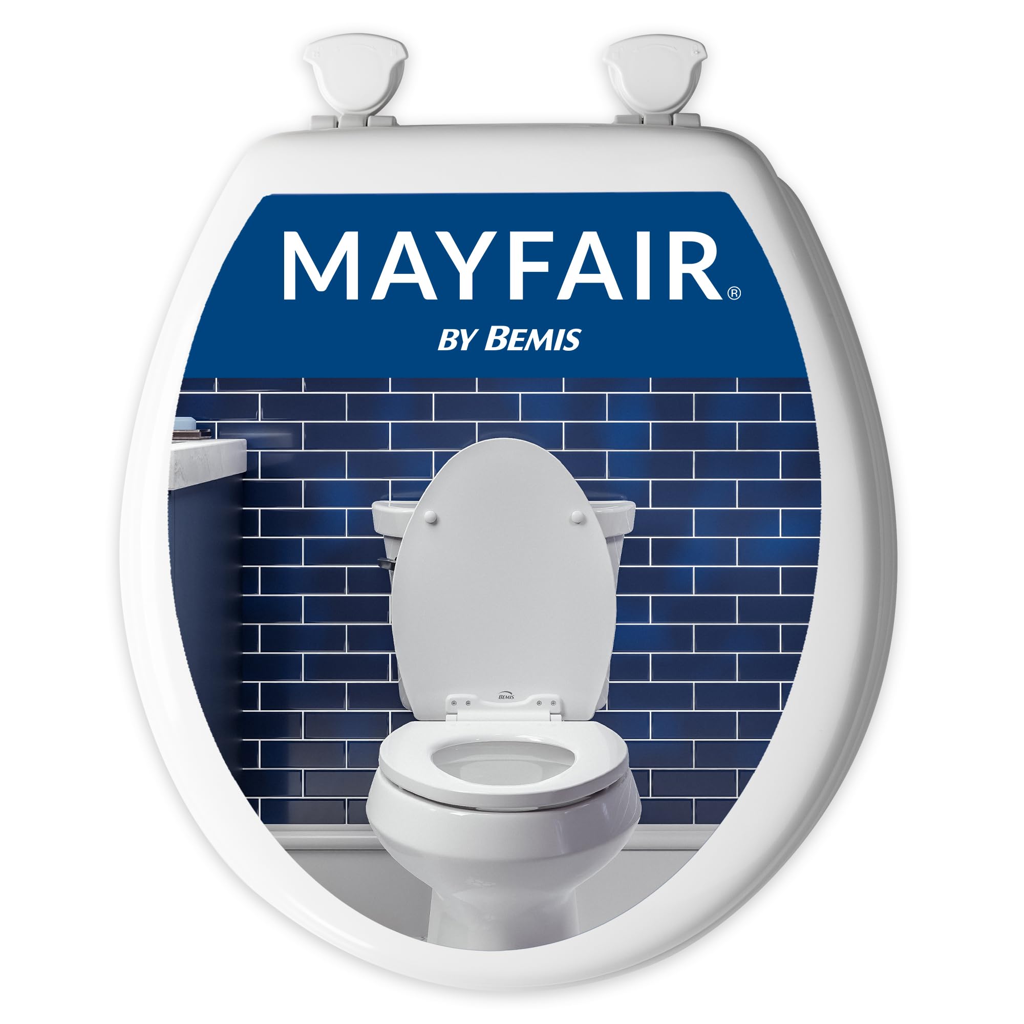 Abattant WC rond blanc Mayfair 44ECA 000 pour toilette standard