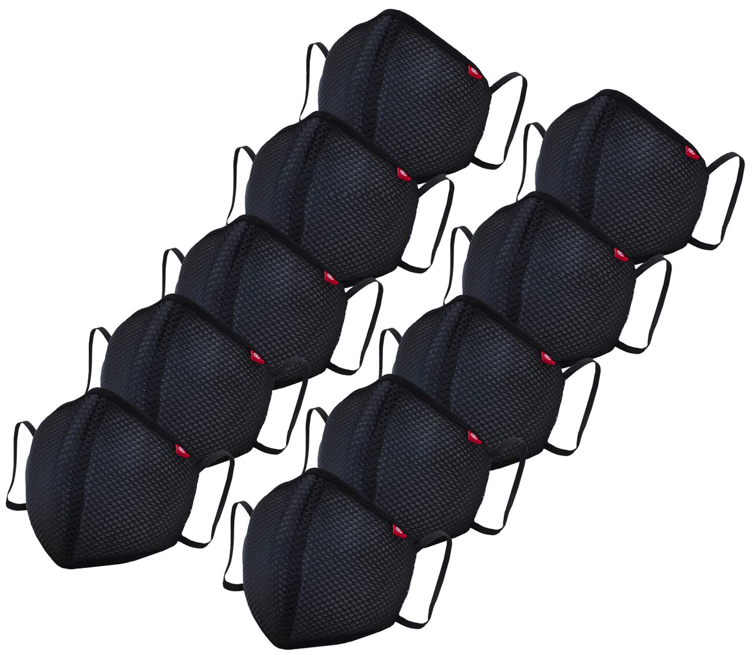 Scott International Coroshield Unisex Reusable Face Mask with Free Adjusters - Pack of 10