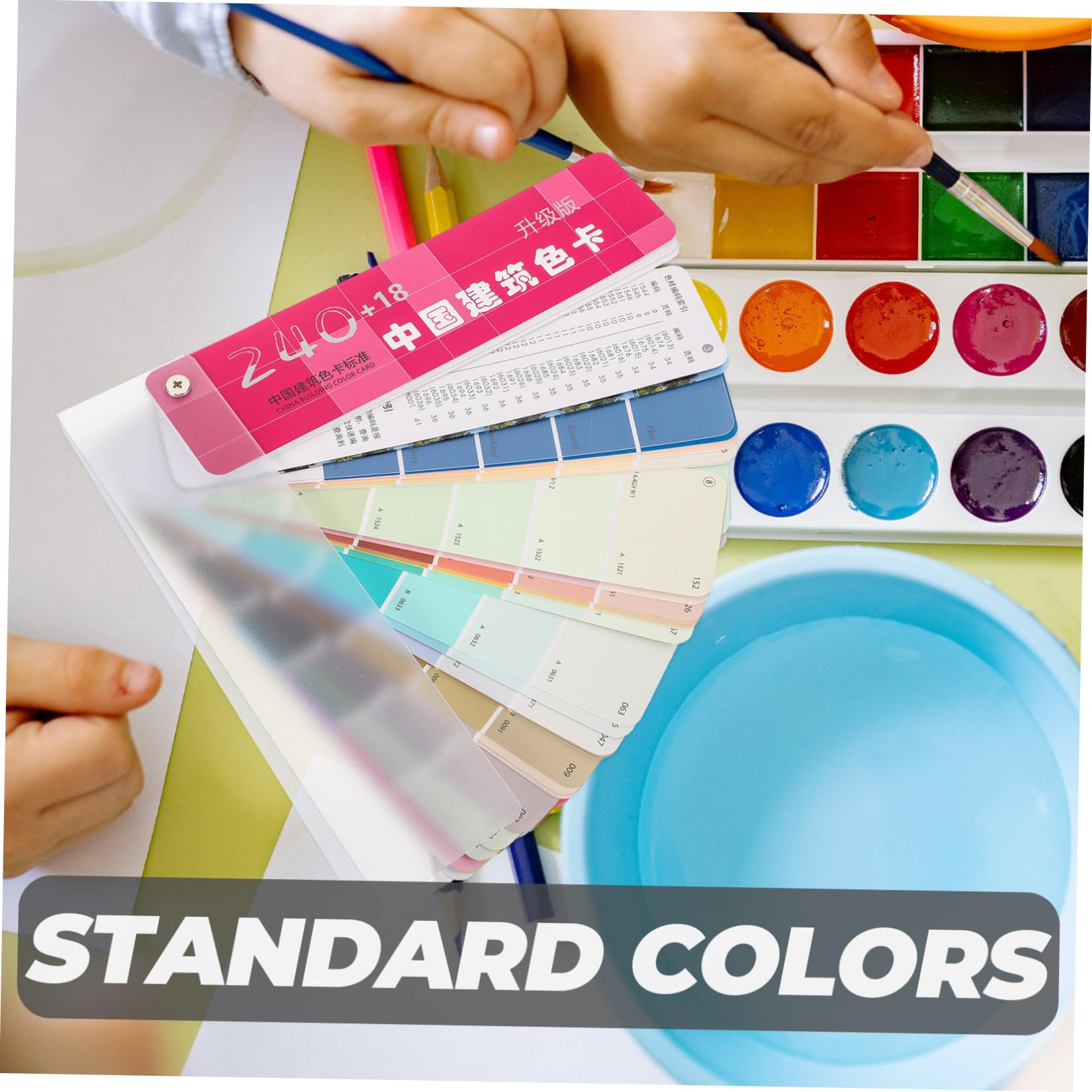 Nuancier Peinture Professionnel 258 Cartes Palette Architecture Portable Outil Décoration Murale Bricolage