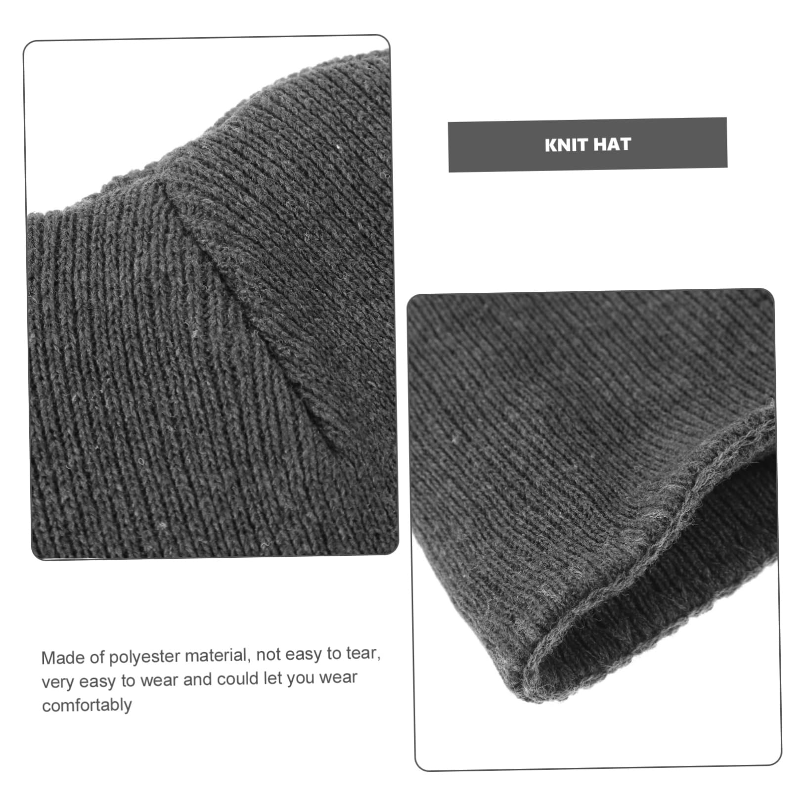 Sombrero Calentado Tapa Gorros Divertido Sombrero De Cubo Gracioso Hombres Pescador s Gorro Absorbente De Sudor Gorro Caliente Tejido Grey