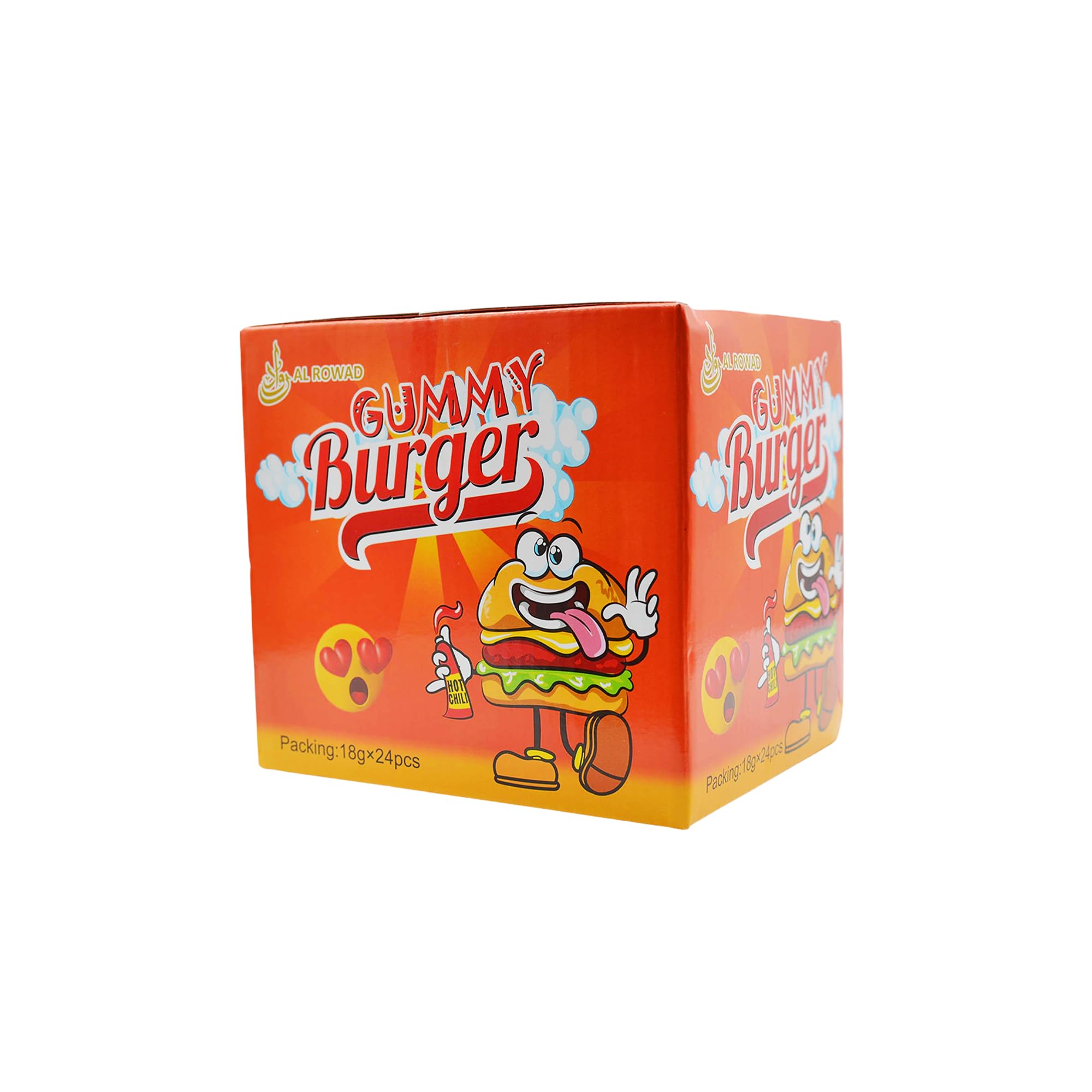 Sweet Burger Candies, Assorted Flavour Delicious Candy - 432G BOX