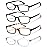 Gaoye +1.5 Multi Pack Reading Glasses - Blue Light Blocking Lenses, TR90 Frames, UV400 - Eyeglasses with Clear Vision