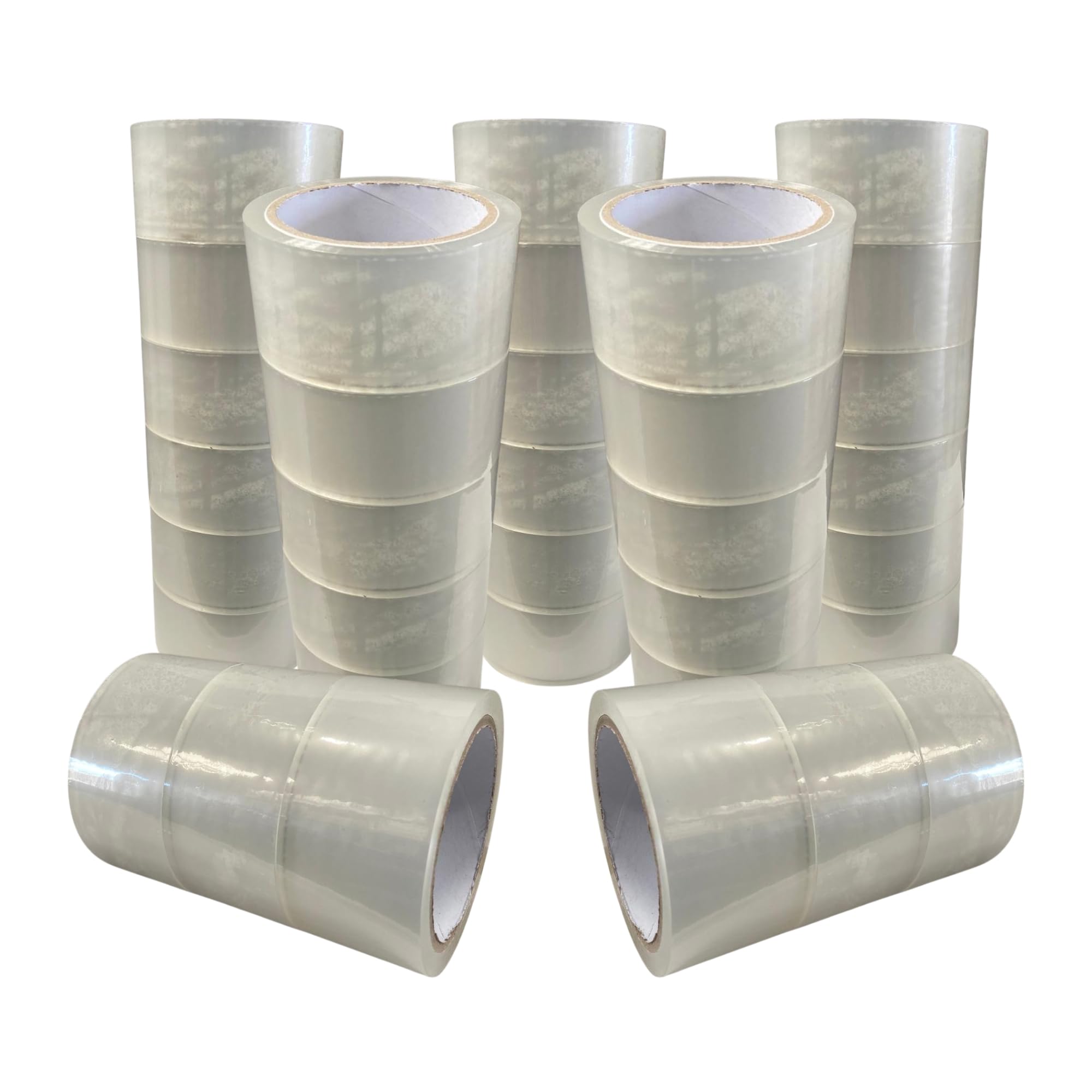 PACKY® 36 Rolls Strong Clear Packing Tape 48mm x 66m Heavy Duty Clear Adhesive Packaging Tape for Packing Parcels, Boxes, Postage, Moving House | Adhesive Parcel & Moving Out Essentials
