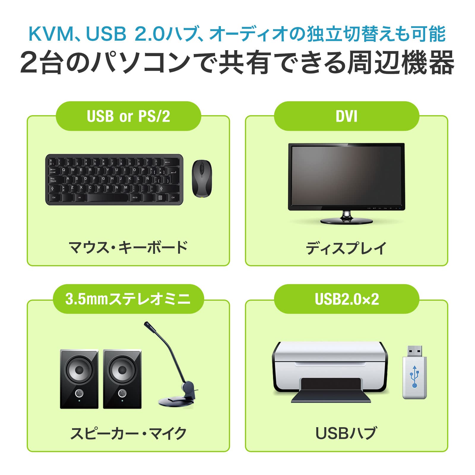 Amazon.co.jp: サンワサプライ デュアルリンクDVI対応パソコン自動切替