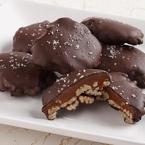 Miniatura 4 de Caja de regalo de tortugas pecanas saladas de chocolate negro
