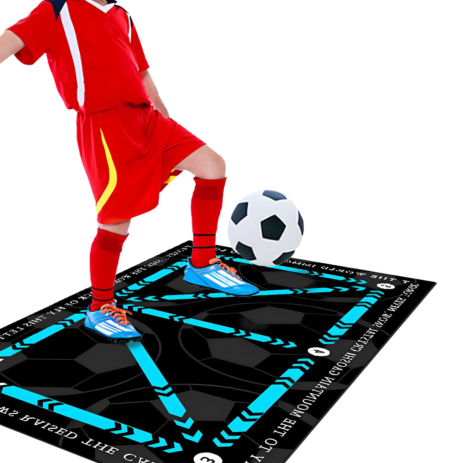 Yistoi Alfombra Entrenamiento Futbol, Alfombra Futbol Entrenamiento, Alfombrilla de Entrenamiento de Fútbol Estera de Fútbol 40 X 60 CM, para Aficionados al Fútbol Principiantes y Juniors