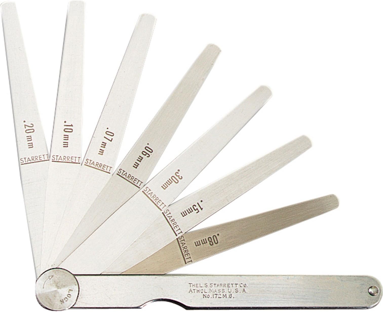 Advanced Starrett 172Ct Feeler Gauge 8 Piece 0.002-0.015 [Multi Set] -