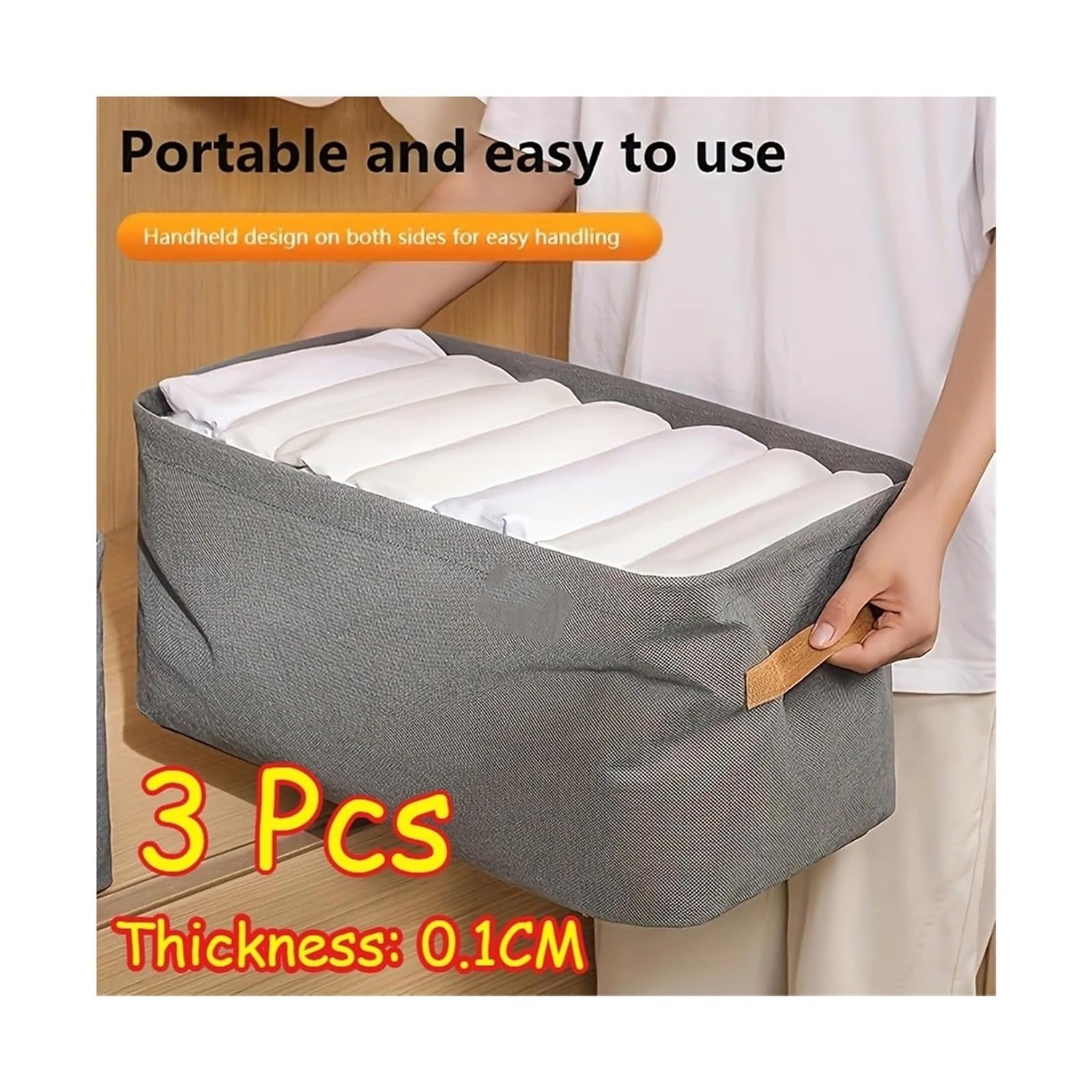 Schubladen Organisator Box für Socke BH Hosen(Khaki XL)