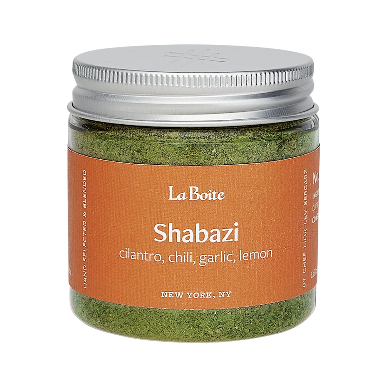 La Boite - SHABAZI, Spice Blend with cilantro, chili, garlic, lemon - Great for seasoning and marinating dishes, dips, sauces, vegetables, grilling - 1.5 oz.