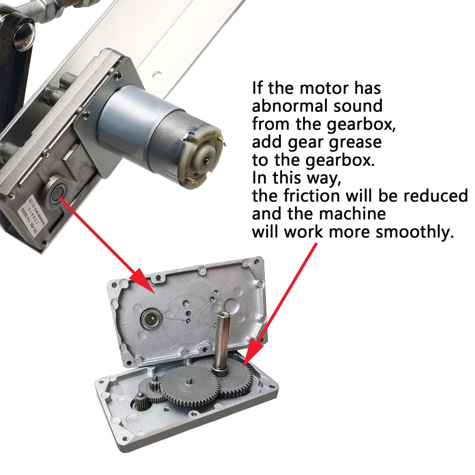 JQDML 3-40 lbs Thrust Reciprocating Linear Actuator 120RPM,1.18"-6" Stroke — Amazon image 7