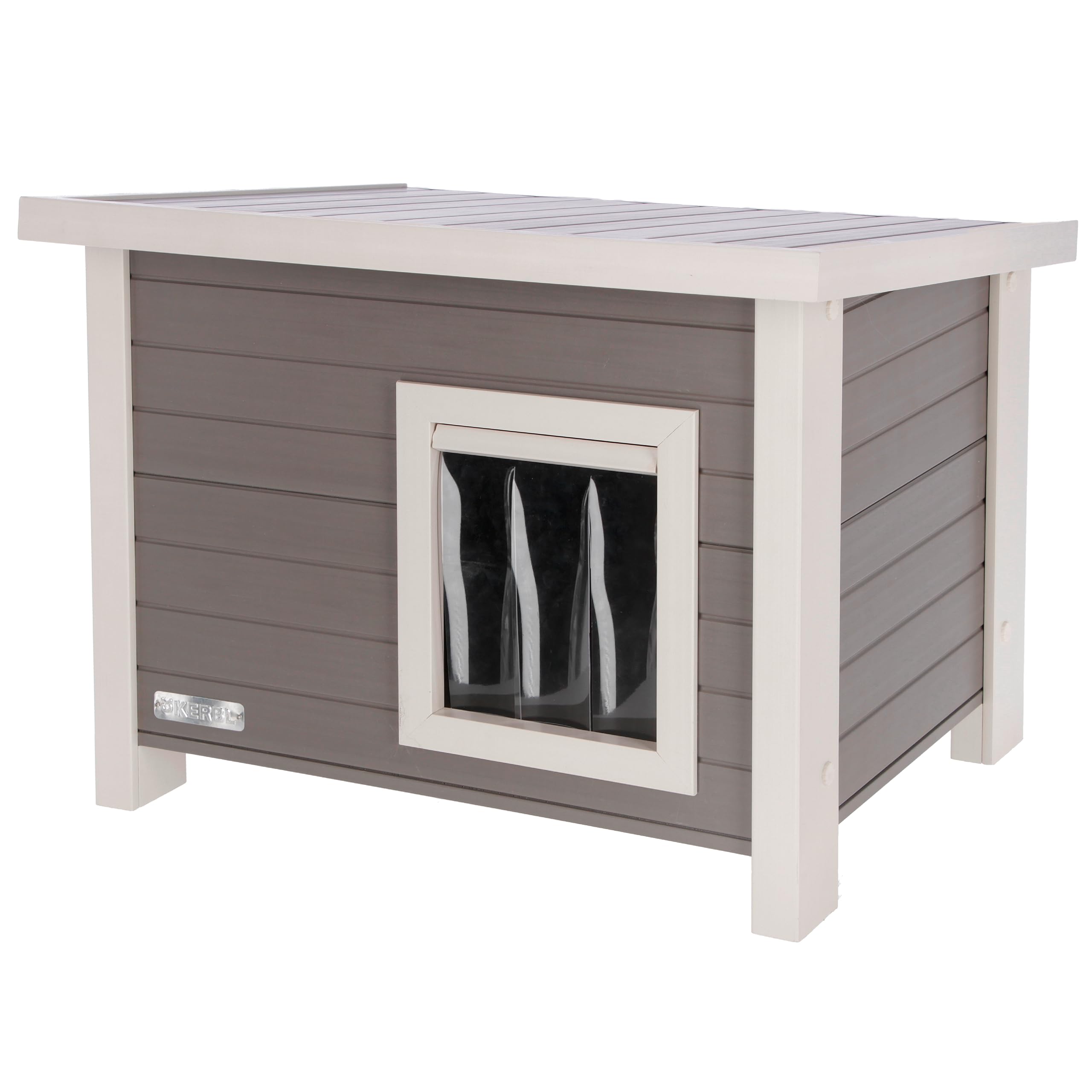 Kerbl Pet Cat house with flap door 57 x 45 x 43 cm