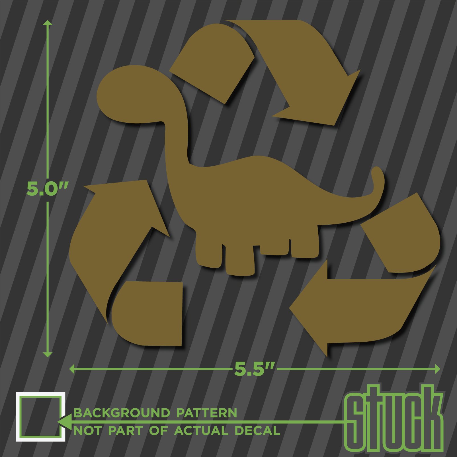 This Vehicle Is Fueled By Recycled Dinosaurs Cell Phone Sticker - Foto 13