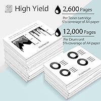 Vista 4 de greencycle Cartucho de tóner TN450 y unidad de tambor DR420 compatible con Brother TN-450 TN420 TN-420 DR420 DR-420 funciona con impresora HL-2240