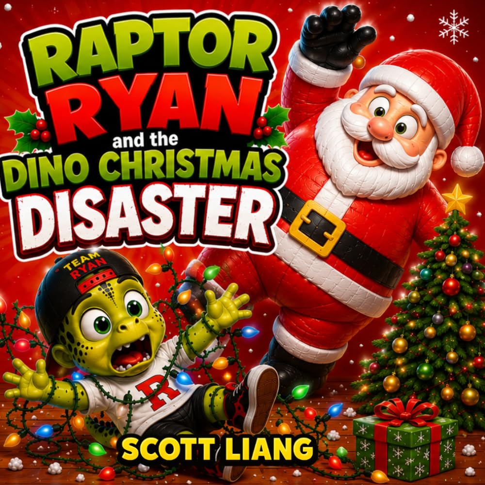 Raptor Ryan and the Dino Christmas Disaster: A Funny Rhyming Dinosaur Adventure Picture Book for Kids Ages 3–7 (Raptor Ryan Dino Disasters)